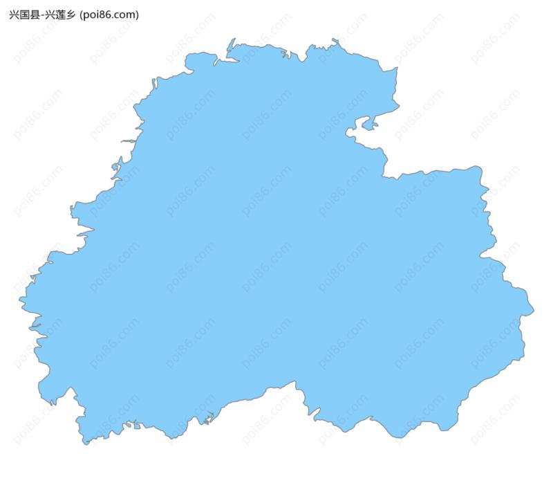 兴莲乡边界地图