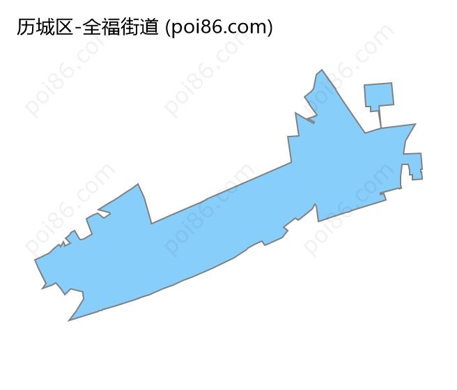 全福街道边界地图