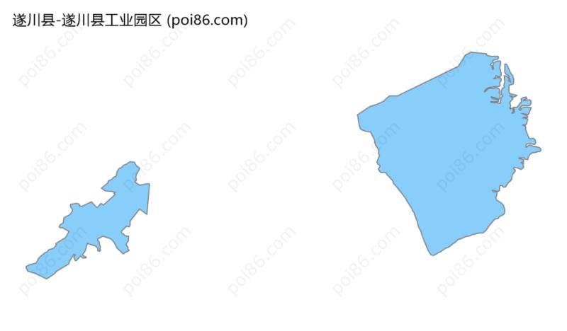 遂川县工业园区边界地图