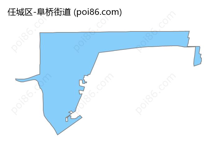 阜桥街道边界地图