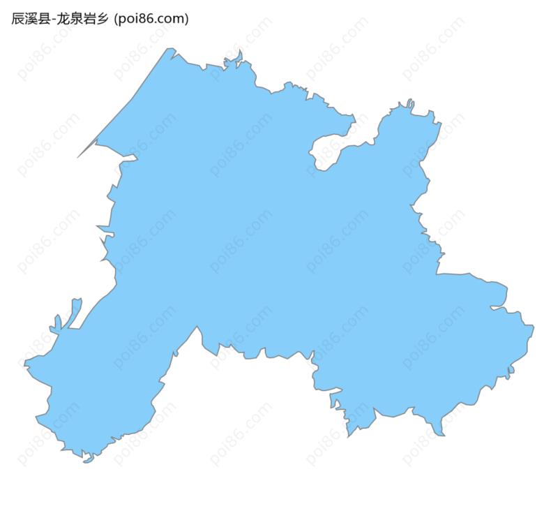 龙泉岩乡边界地图