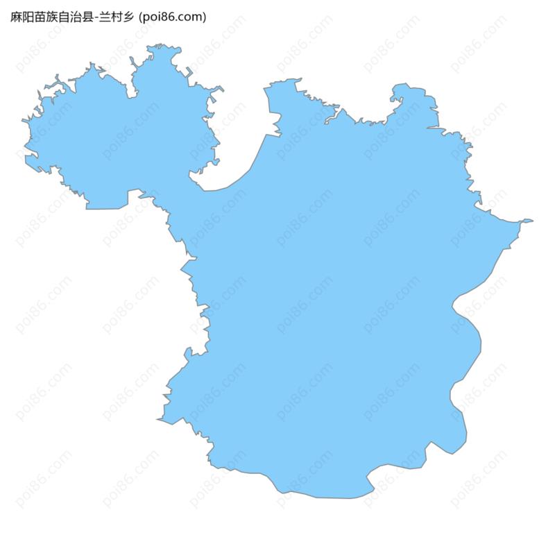 兰村乡边界地图