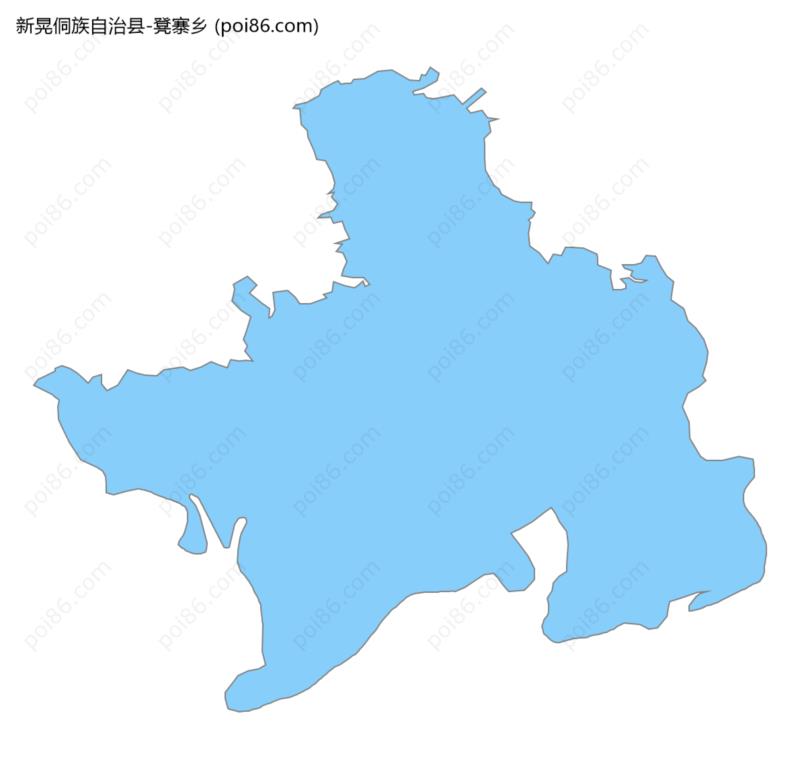 凳寨乡边界地图