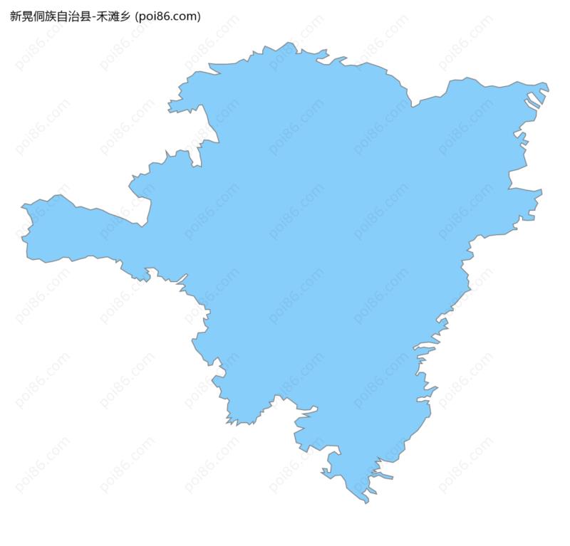 禾滩乡边界地图