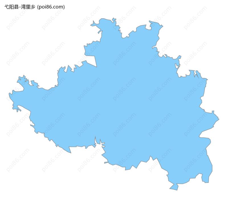 湾里乡边界地图