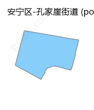 孔家崖街道边界地图