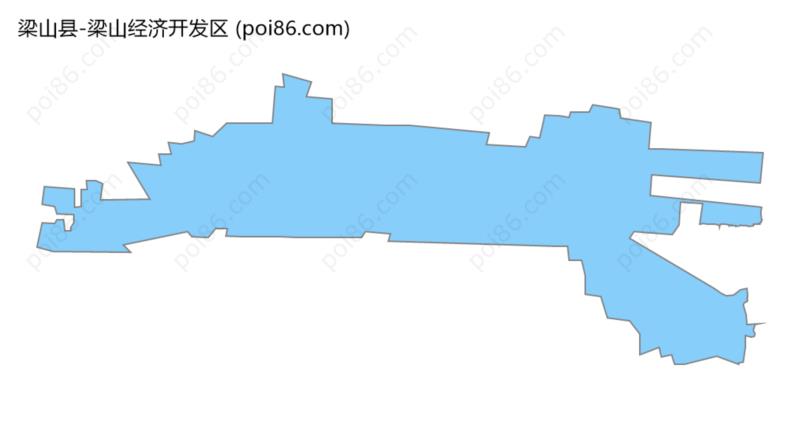 梁山经济开发区边界地图