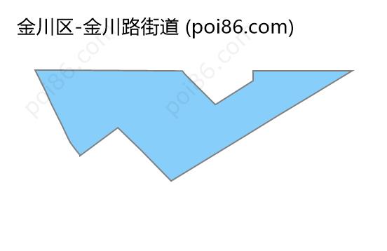 金川路街道边界地图