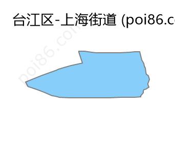 上海街道边界地图