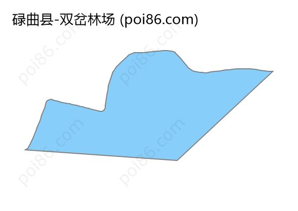 双岔林场边界地图