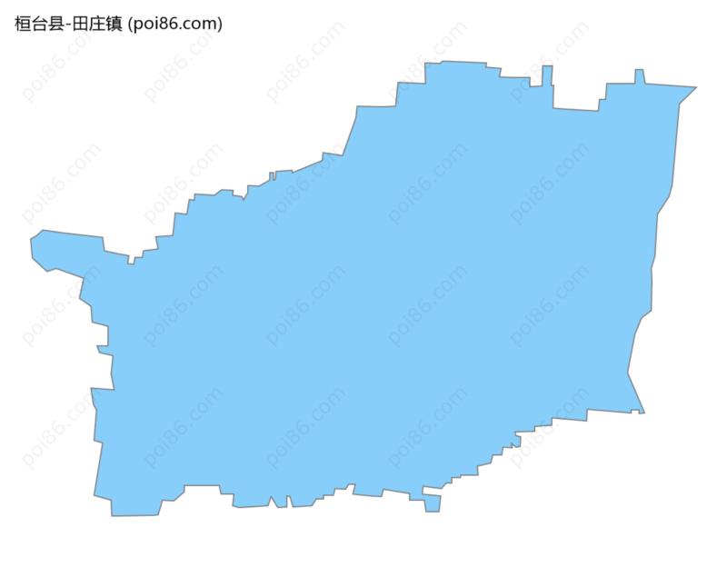 田庄镇边界地图