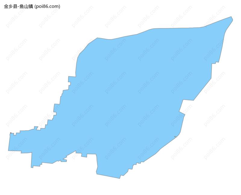 鱼山镇边界地图