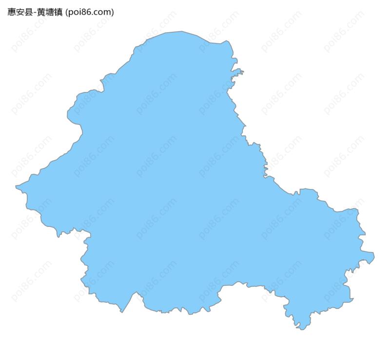 黄塘镇边界地图