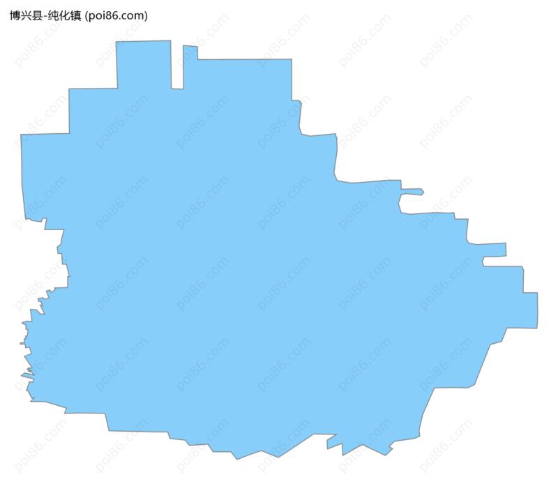 纯化镇边界地图