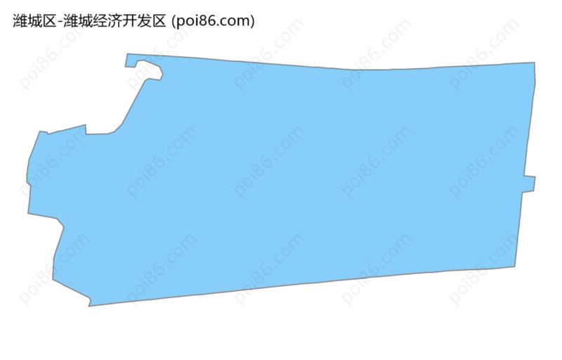 潍城经济开发区边界地图