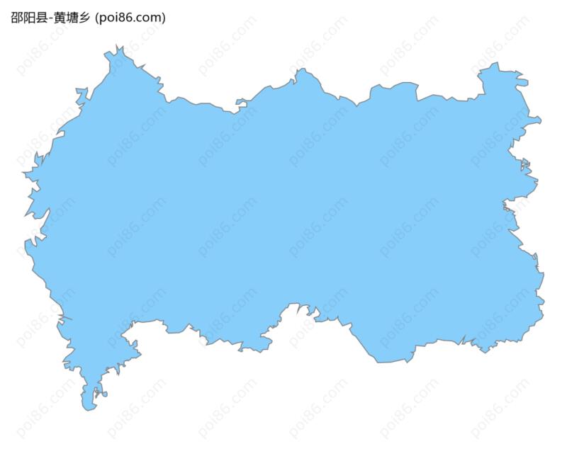 黄塘乡边界地图