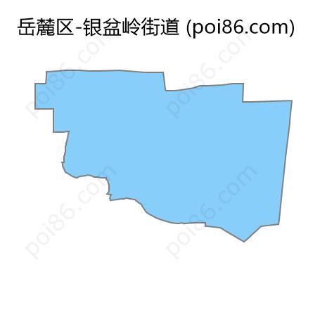 银盆岭街道边界地图