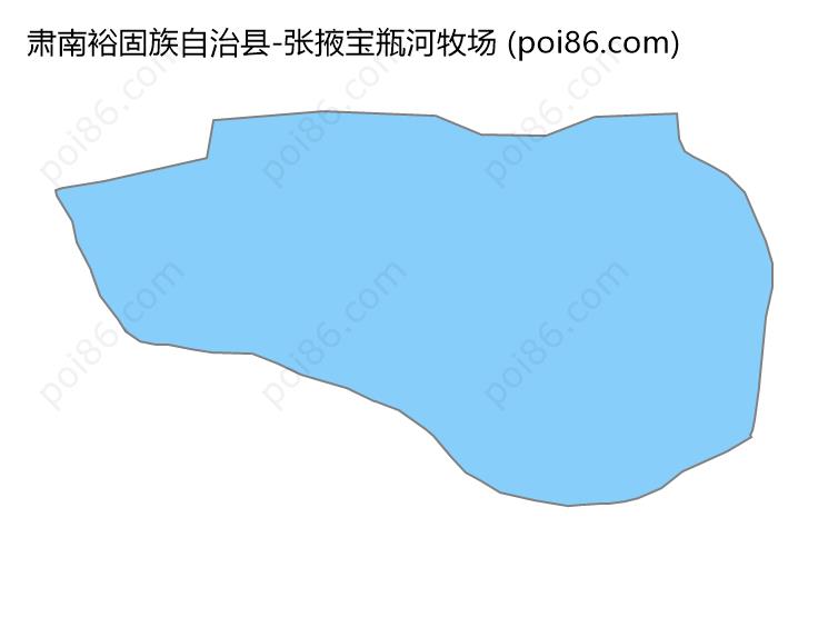 张掖宝瓶河牧场边界地图