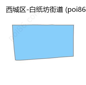 白纸坊街道边界地图