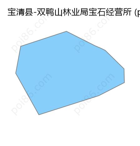 双鸭山林业局宝石经营所边界地图