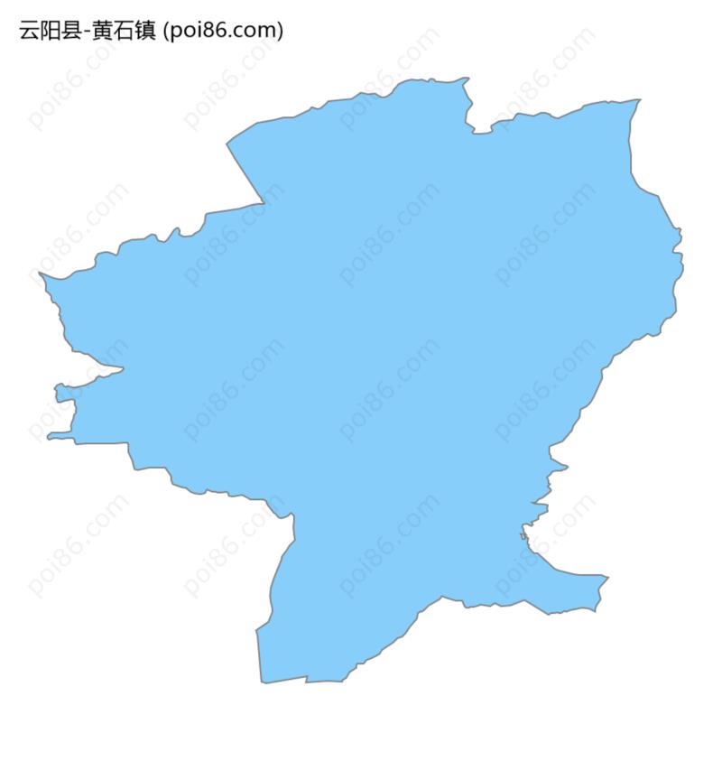 黄石镇边界地图