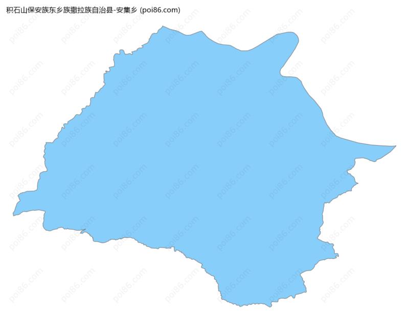 安集乡边界地图