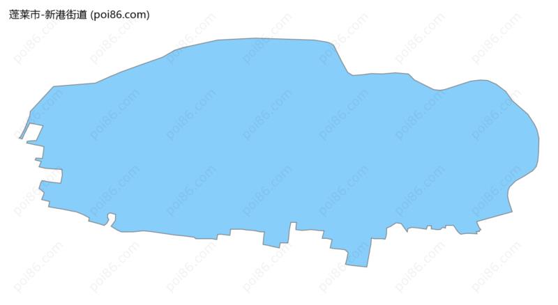新港街道边界地图