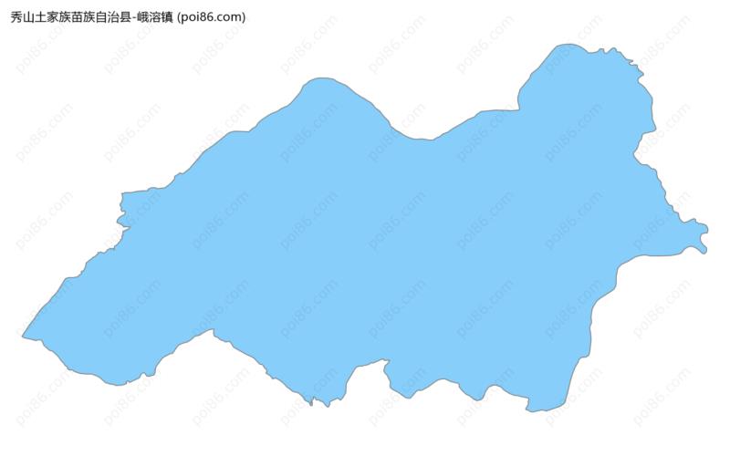 峨溶镇边界地图