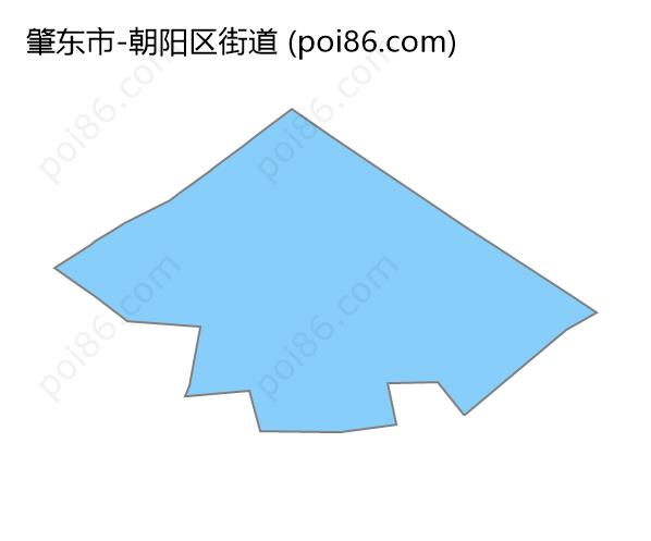 朝阳区街道边界地图