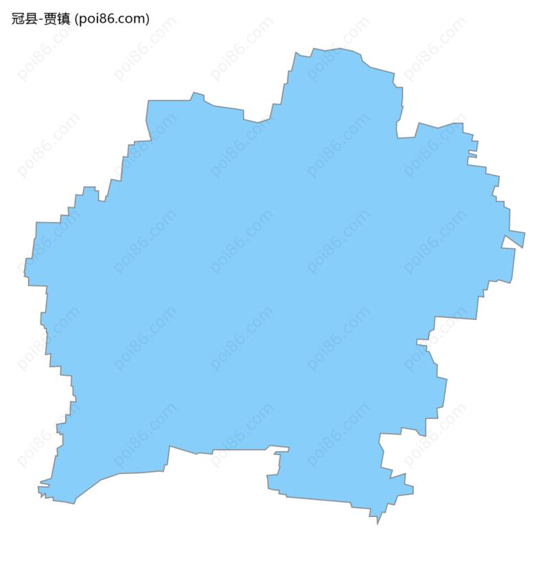 贾镇边界地图