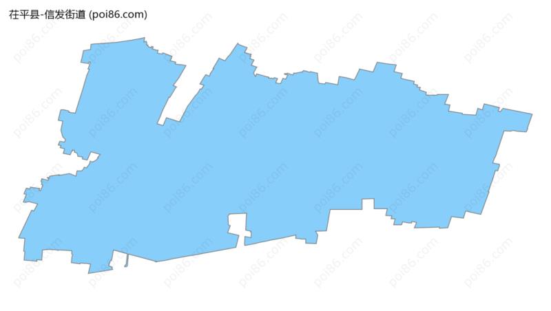 信发街道边界地图