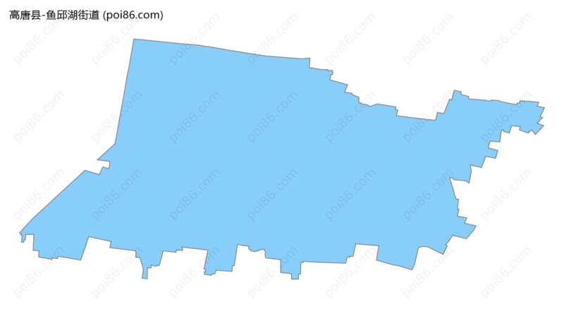 鱼邱湖街道边界地图