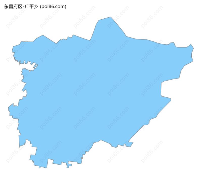 广平乡边界地图