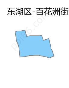 百花洲街道边界地图