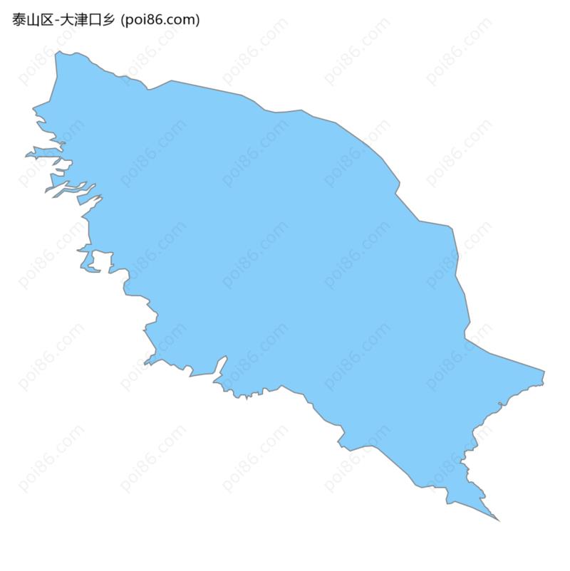 大津口乡边界地图