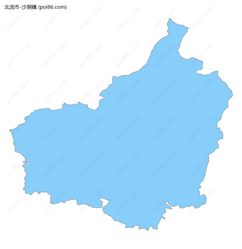 沙垌镇边界地图
