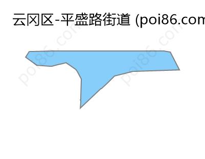 平盛路街道边界地图