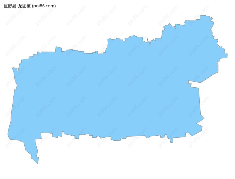 龙固镇边界地图