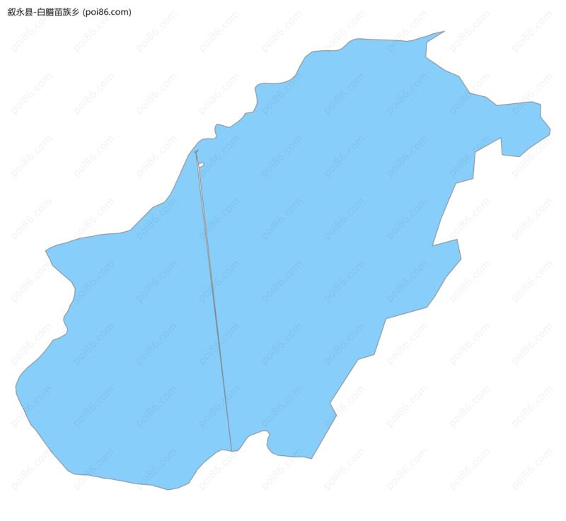 白腊苗族乡边界地图