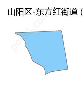 东方红街道边界地图