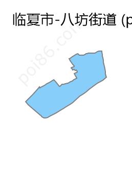 八坊街道边界地图