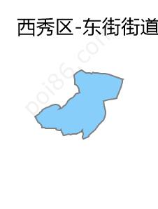 东街街道边界地图