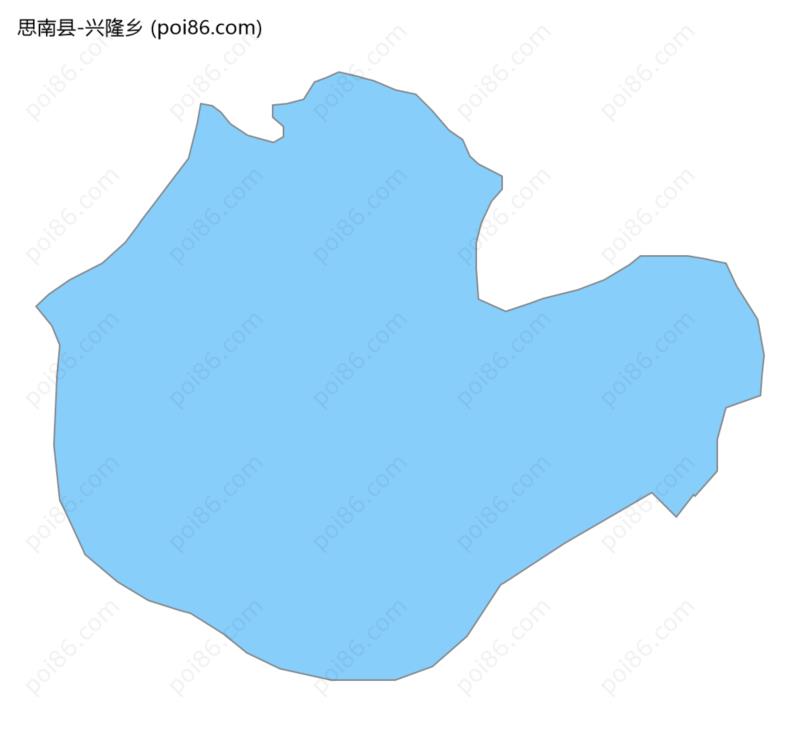 兴隆乡边界地图