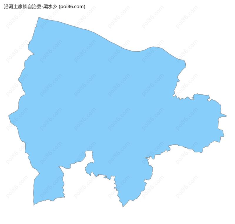 黑水乡边界地图