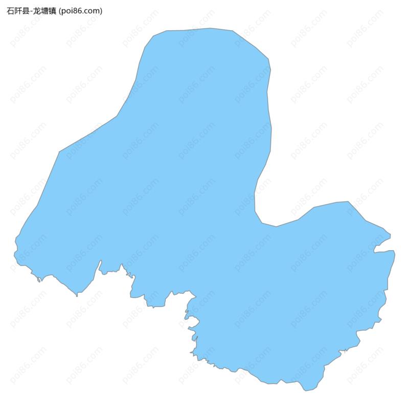 龙塘镇边界地图