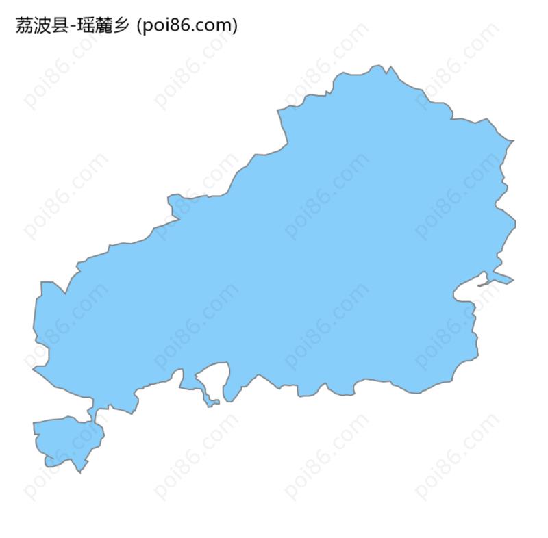 瑶麓乡边界地图