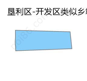 开发区类似乡级单位边界地图