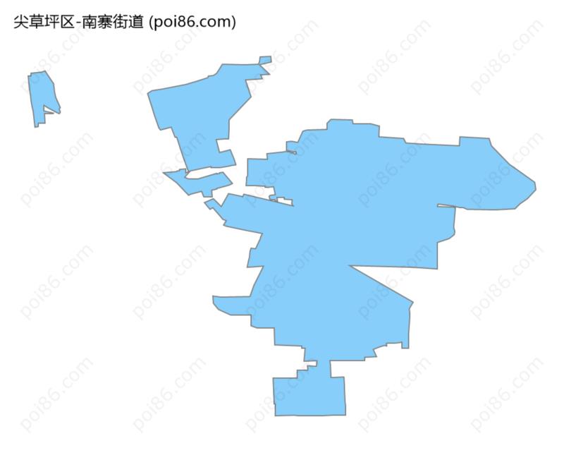 南寨街道边界地图