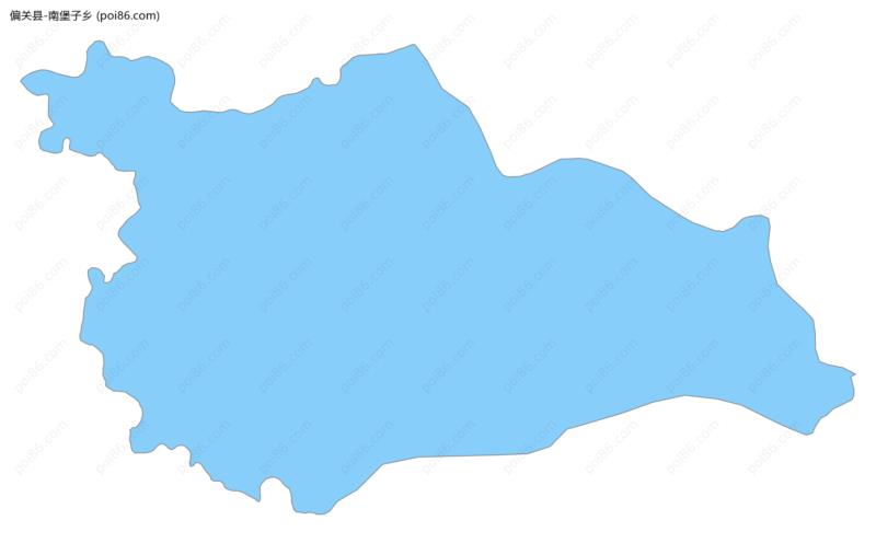 南堡子乡边界地图