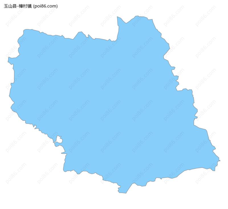 樟村镇边界地图